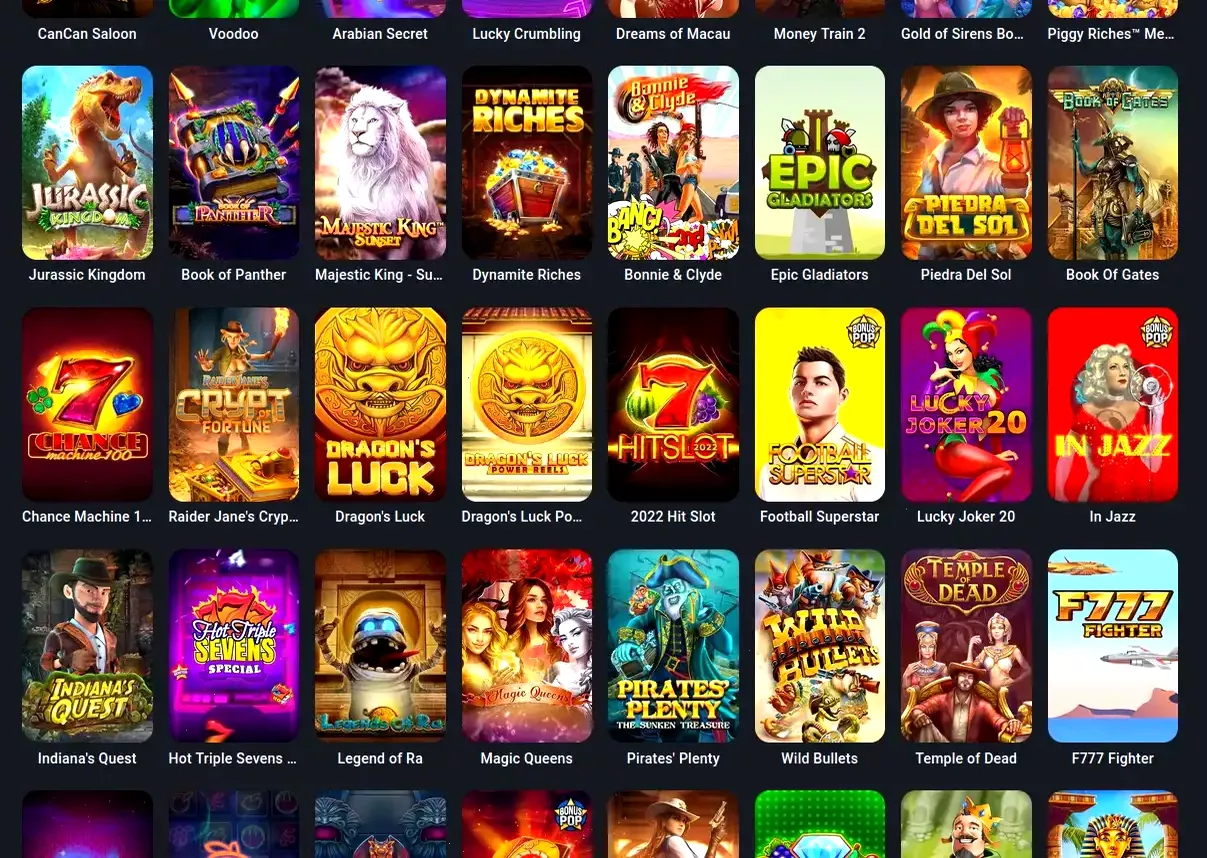 Игровой интерфейс казино Граф